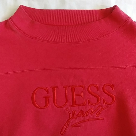 GUESS Signature Sweater in Red - Picture 5 of 6